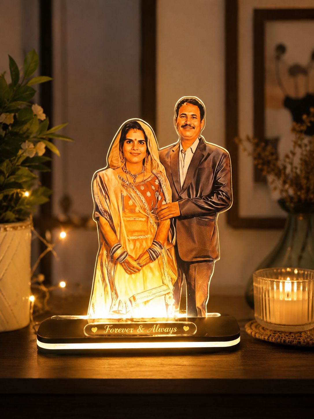 Acrylic Caricature photo lamp